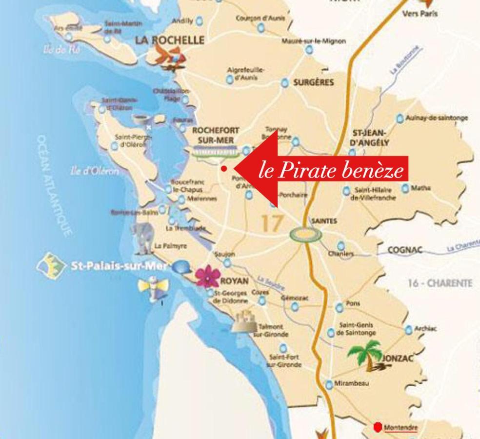 "Le Pirate Beneze"Gite Insolite,Situation Ideale,Accueil Attentionne Trizay ภายนอก รูปภาพ